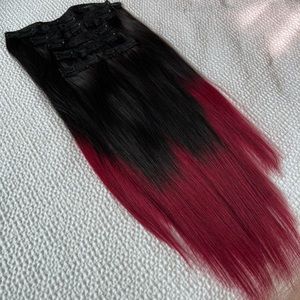 Ombré clip-in extensions